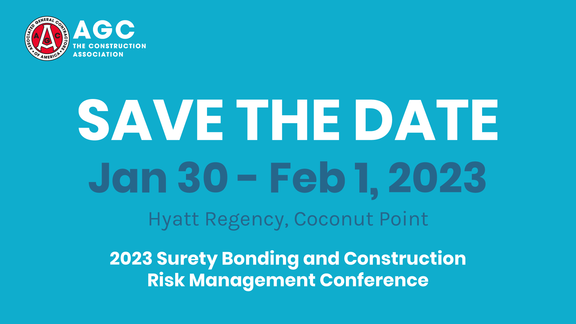 AGC_Risk2023_SavetheDate_slide Save the Date